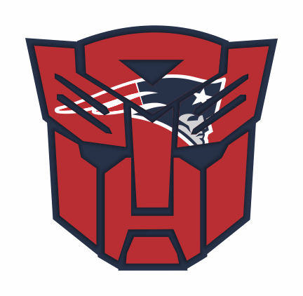 Autobots New England Patriots logo iron on paper